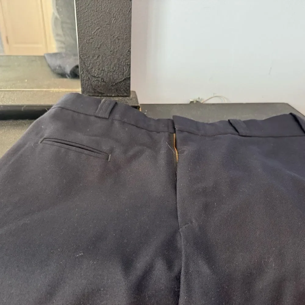 Men’s Navy Utility Dress Pants, heavy duty. Like New. Side pockets. 34 Reg